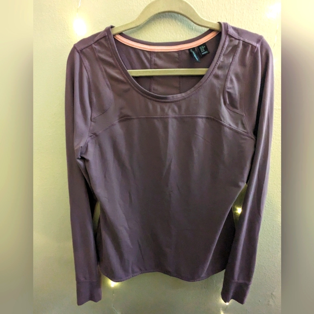 Cynthia Rowley: athletic top in purple. Size medium.
